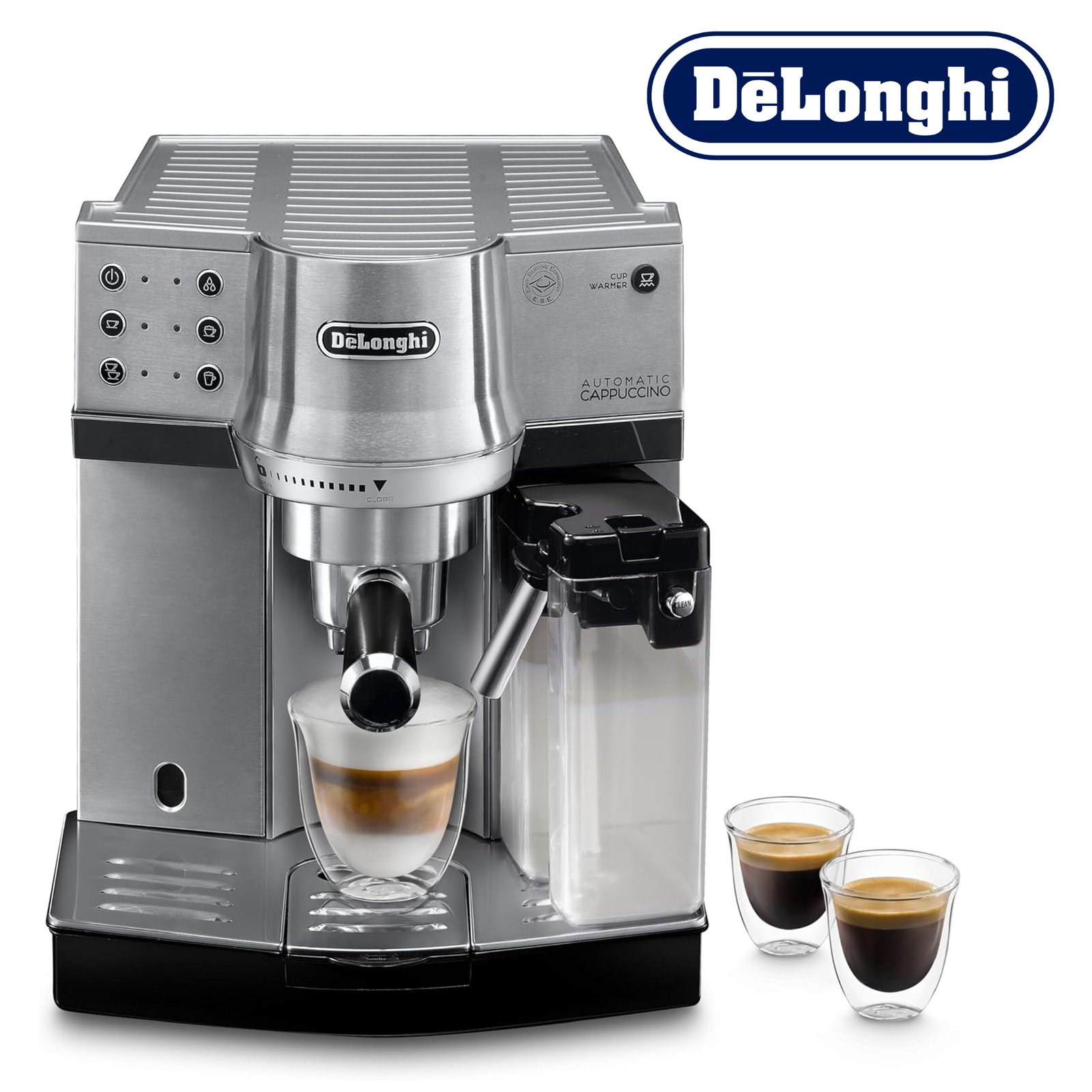 DeLonghi Machine à expresso Cappuccino Acier inoxydable EC 860.M