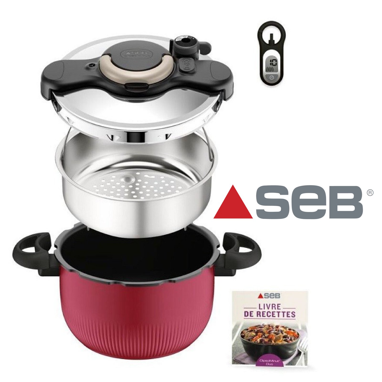 SEB ClipsoMinut DELICE 6L Cocotte-minute P4800702