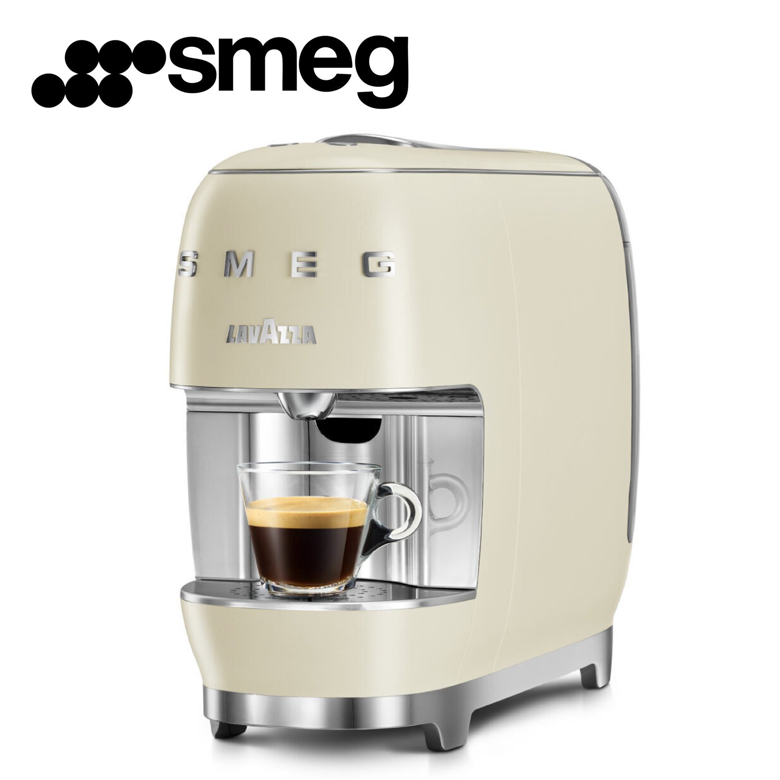 Lavazza A Modo Mio Smeg Cream - Machine à café à capsules, style rétro