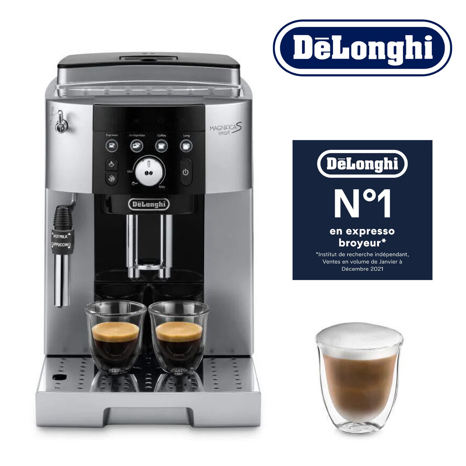 CAFETERA DELONGHI MAGNIFICA S SMART COMPLETAMENTE AUTOMÁTICA ECAM 250.23.SB [Classe énergétique A+]
