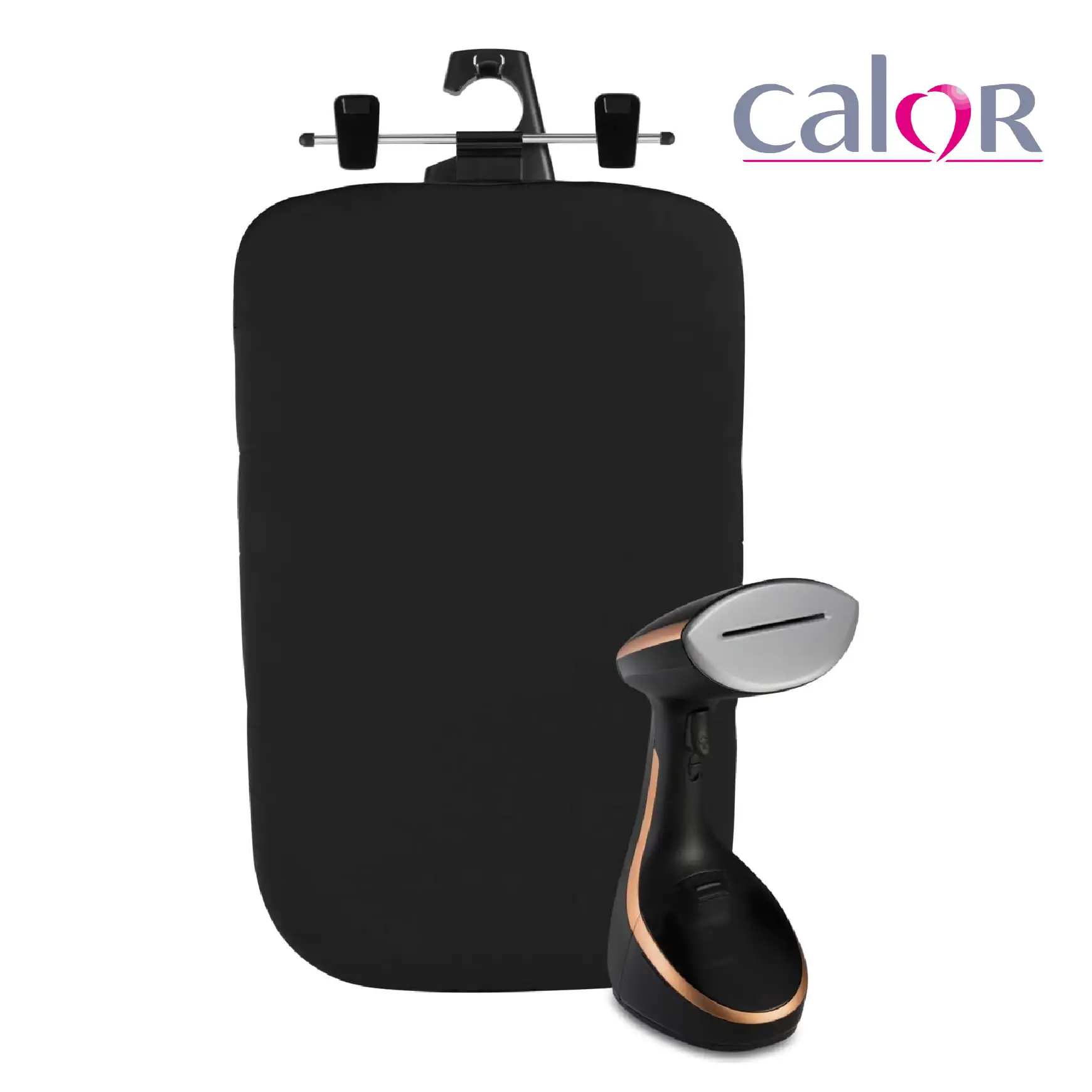 Calor Défroisseur à main Access Steam Care Tête chauffante anguleuse 3niveaux de vapeur Planche verticale DT9100C0, Noir / Cuivre