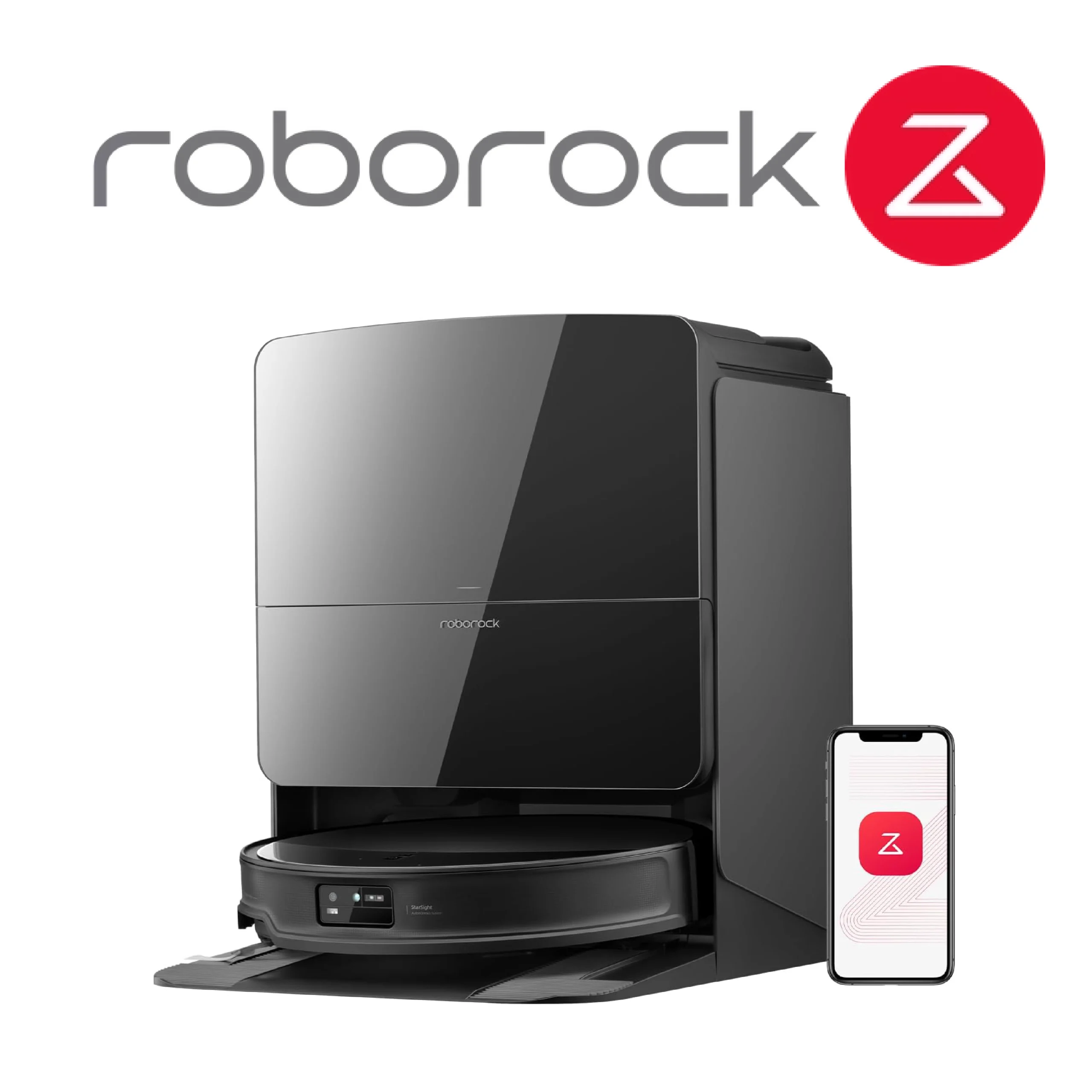 Roborock Saros 10R Robot Aspirateur, Brosse et Serpillère Relevables et Extensibles, Triple Système Anti-Enchevêtrement, Station Multifonctionnelle 4.0, Évitement Avancé des Obstacles, 7,98cm Mince