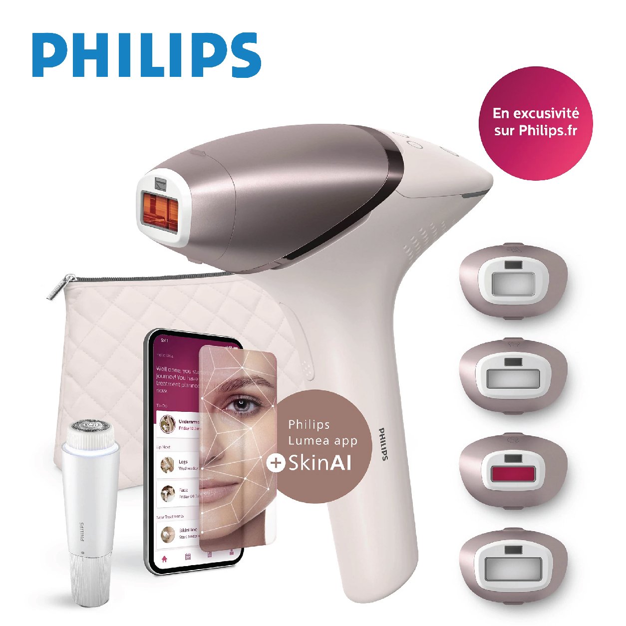 Épilateur à lumière pulsée Lumea IPL 9900 Series BRI977/00 avec SenseIQ