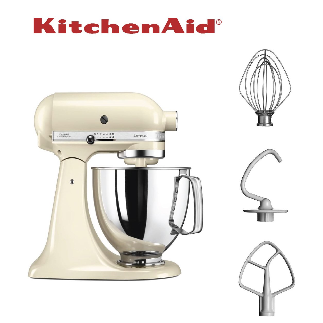 KitchenAid Robot Pâtissier Artisan CREME 5KSM125EER.
