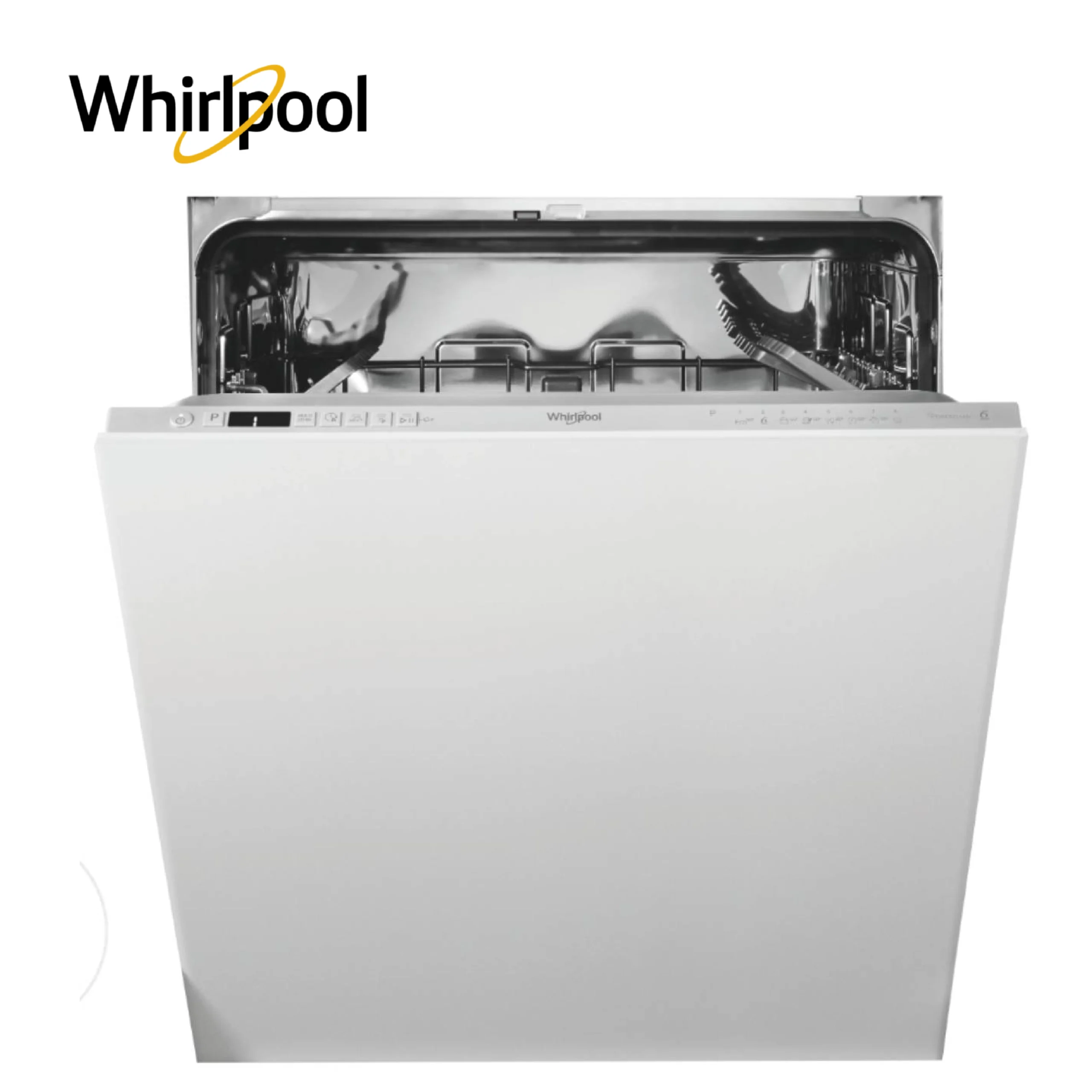 Whirlpool Lave-vaisselle 60cm 14 couverts 44db tout intégrable wric3c34pe, Acier inoxydable, Blanc