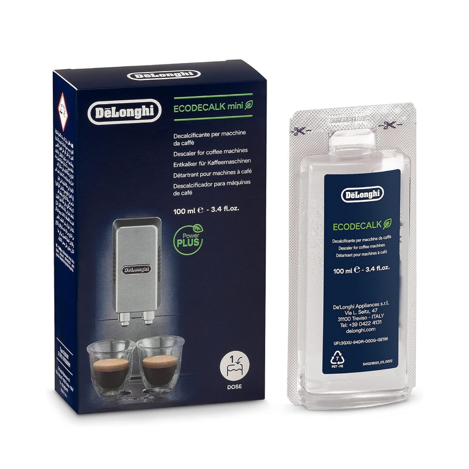 Delonghi detartrant cafétiere 100ml DLSC101 (pièce)